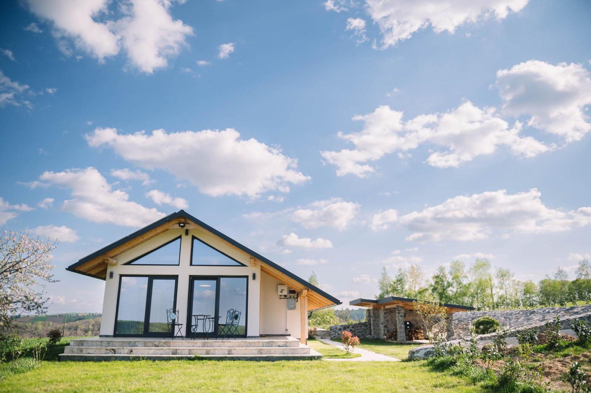 Casa Moderna In Sinteu - Intersectia Intre Modern Si Linistea Naturii Huta Voivozi Exterior foto
